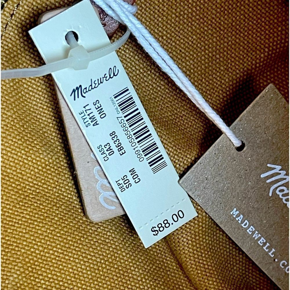 Madewell The Canvas Transport Tote: Corded Handle Edition in tan. NWT - Picture 6 of 13
